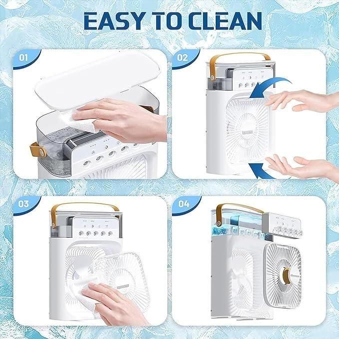 Portable USB Air Cooler Fan with Humidifier β Mini AC for Home & Office