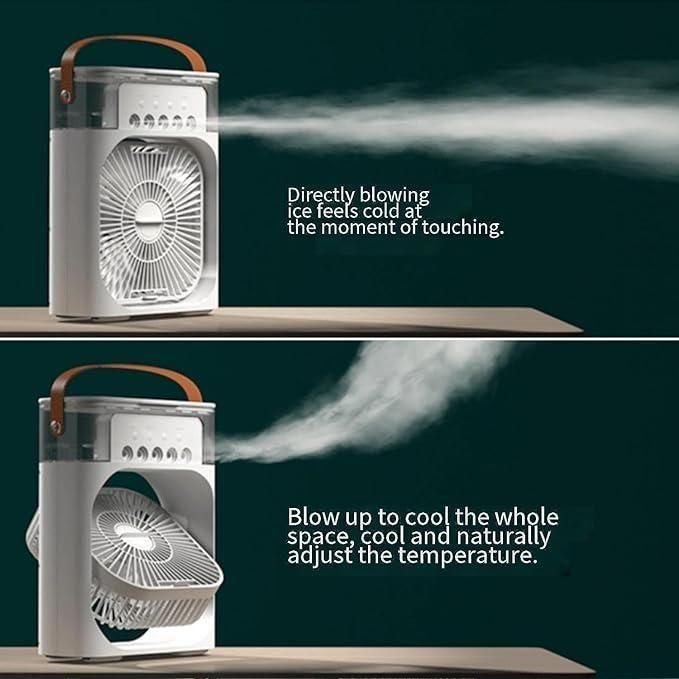 Portable USB Air Cooler Fan with Humidifier β Mini AC for Home & Office